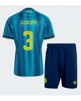 Billige Fotballdrakt Colombia Jhon Lucumi #3 Replika Bortedraktsett Barn VM 2026 Kortermet (med bukser)